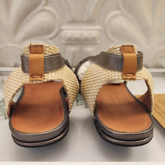 Gentle Souls "Lark Elastic" Flat Sandals in Pewter. NIB. Size 9 - Picture 7 of 12